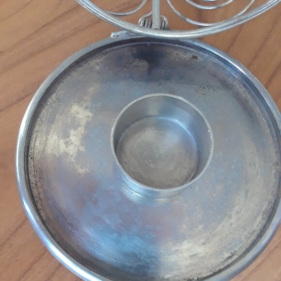 Silver Metal Christmas Tree Candle Holder - Picture 5 of 12